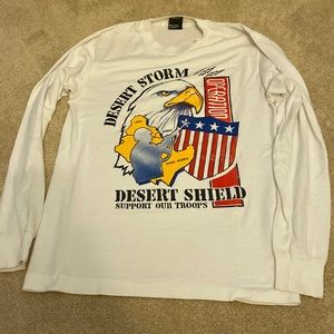 Mens Vintage Desert Storm shirt. Size medium but fits small